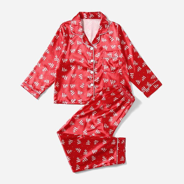 Christmas Family Parent-child Striped Pajamas Housewear Suit - Mubimart