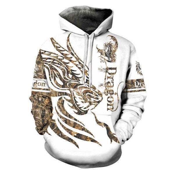 Hoodies For Men Cool Animal Print Street Trend - Mubimart