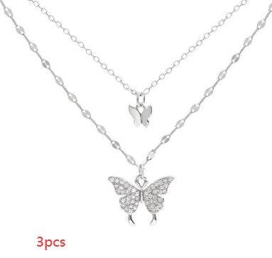 Colour Sparkling Clavicle Chain Choker Necklace For Women - Mubimart
