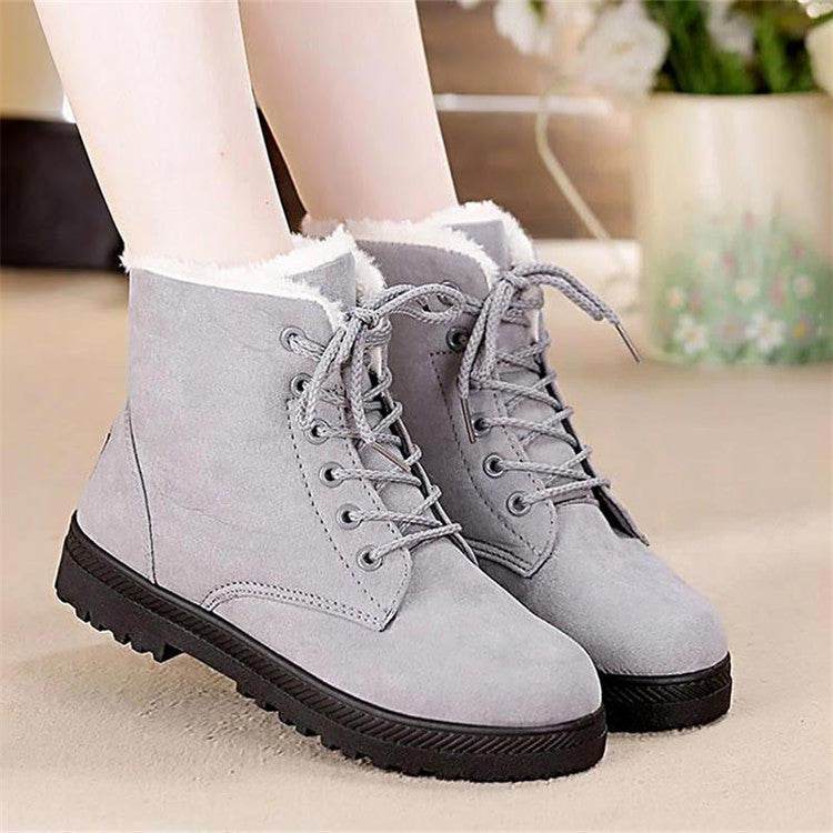 Snow Boots Street Martin Short Boots Women - Mubimart