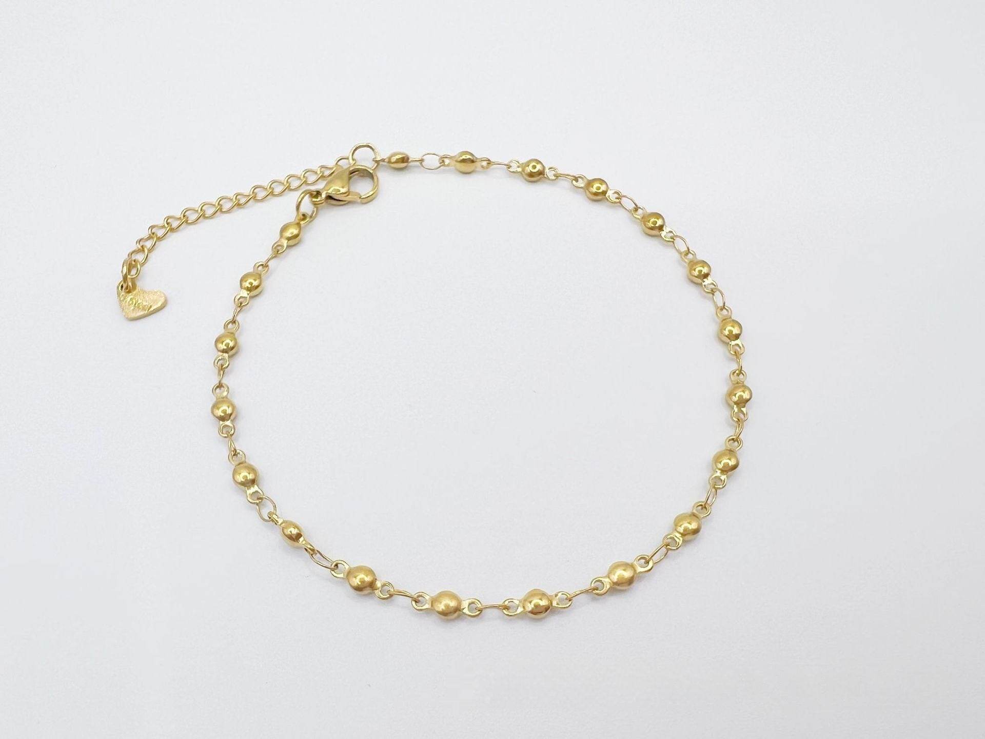 Simple Niche European And American Style Stainless Steel Anklets - Mubimart