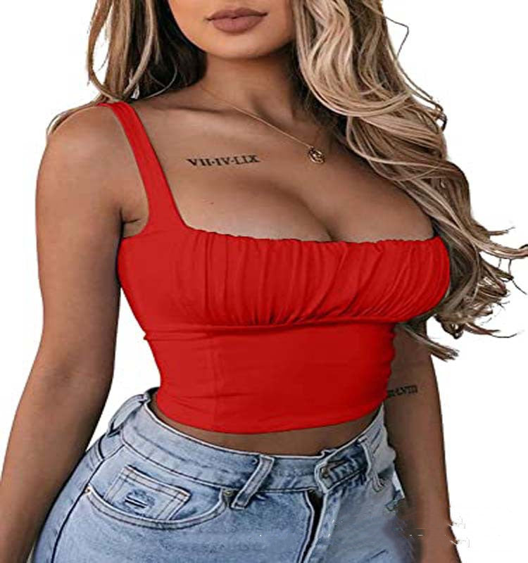 Women's Sexy Backless Camisole Top High Waist Tight-fitting Camisole - Mubimart -  