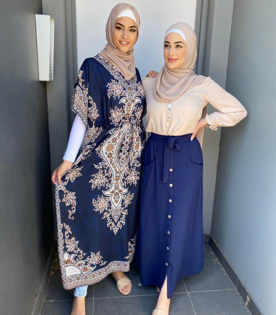 Middle Eastern Arabian Kaftan Loose Plus Size Maxi Dress - Mubimart