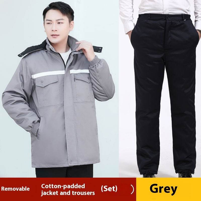 Winter Work Clothes Cotton-padded Coat For Men - Mubimart
