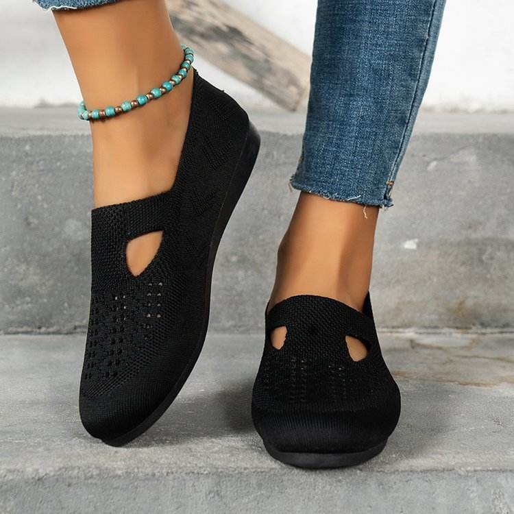 Women Flats Shoes Breathable Mesh Shoes Summer Light Loafers - Mubimart