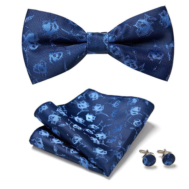 Three Piece Set Of Stylish Bow Ties - Mubimart