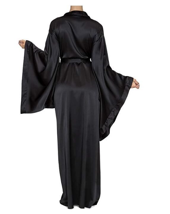 Fashion Nightwear One-piece Satin Bridesmaid Bathrobe - Mubimart -  