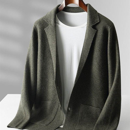 Cardigan Male V-neck Cardigan Knitted - Mubimart