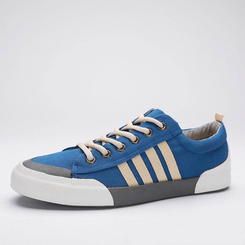 Men's Couple Lace-up Sneakers Flat Bottom Comfort Leisure Cloth Shoes - Mubimart