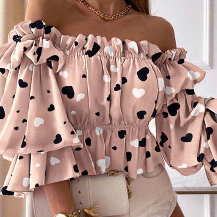 Shirts Women Long Sleeve Blouse Sexy - Mubimart