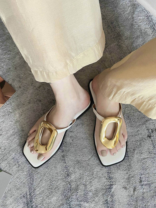 Women's Flat Bottom Flip-flops Flip-flops - Mubimart
