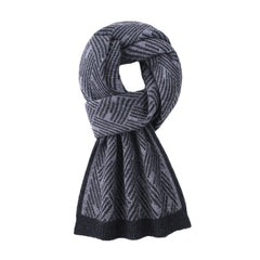 Knitted 100 Pure Wool Scarf For Men And Women Winter Korean Style Atmosphere