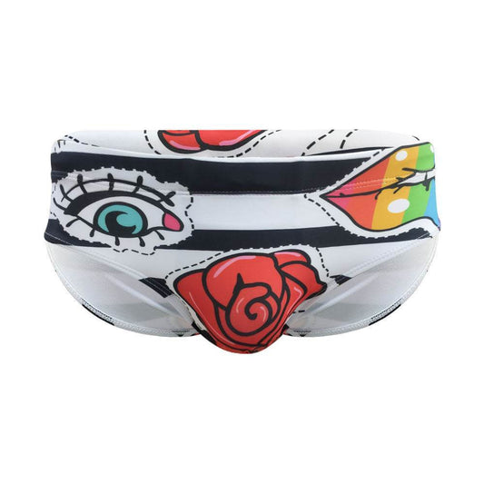 Striped Fashionable Tight Underwear For Men - Mubimart