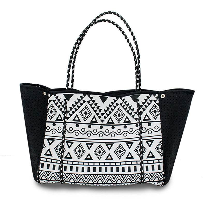 Coral Beach Bag Neoprene Beach Bag - Mubimart