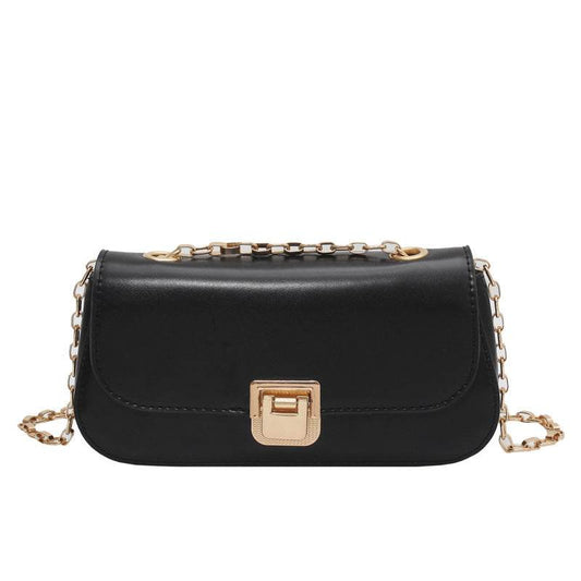 Textured Small Bag Women All-match Chain Shoulder Bag - Mubimart