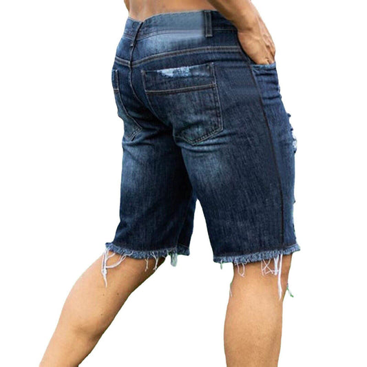 Men's New Fashion Denim Shorts - Mubimart
