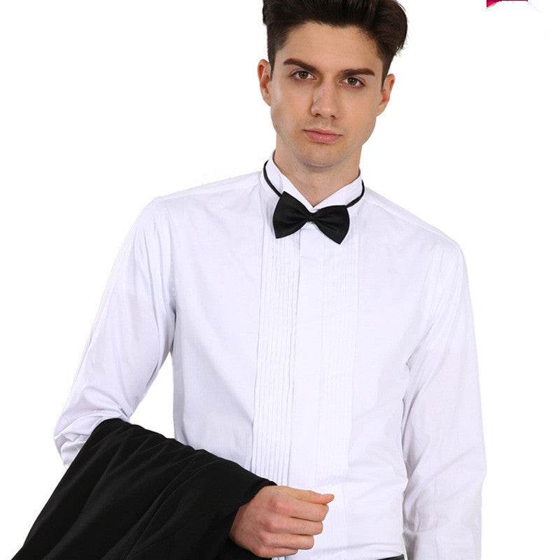Swallowtail Dress French Cufflink Shirt Men - Mubimart