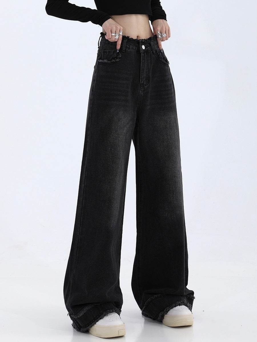 Fashion Loose Cool Wide-leg Jeans Women - Mubimart