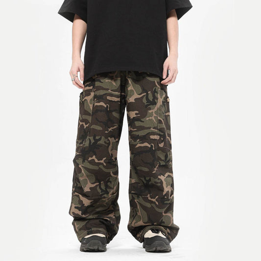 Camouflage Cargo Pants Adjustable Leg Shaping Outdoor - Mubimart