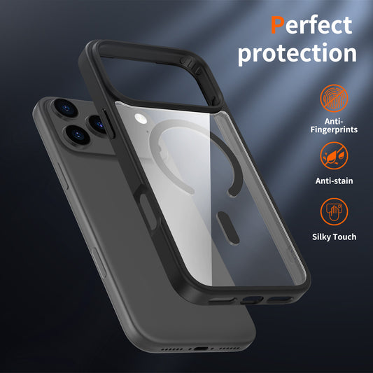 Translucent Frosted Silicone Magnetic iPhone 17 Case – Shockproof & Slim Protective Cover | Mubimart