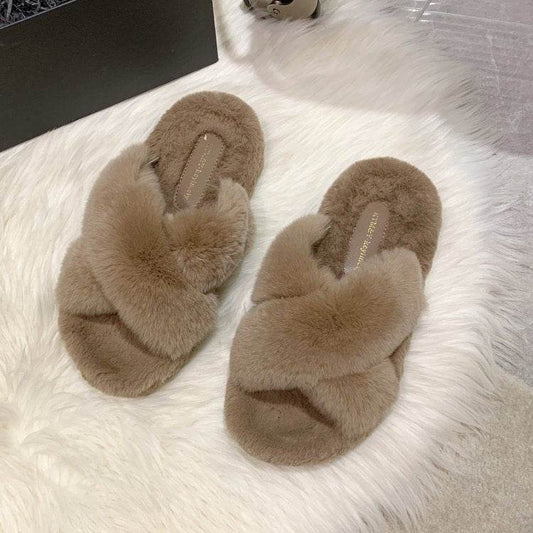 Women Wear Thick Soled Cotton Slippers - Mubimart