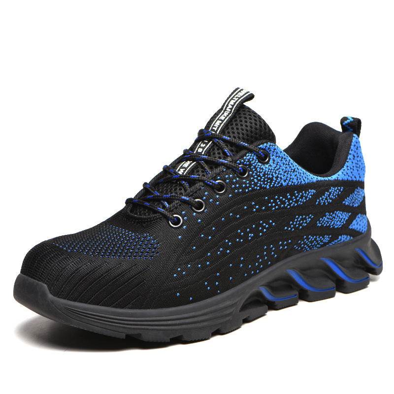 Men Sneakers Indestructible Steel Toe Work Shoes Comfortable Puncture Proof Shoes - Mubimart