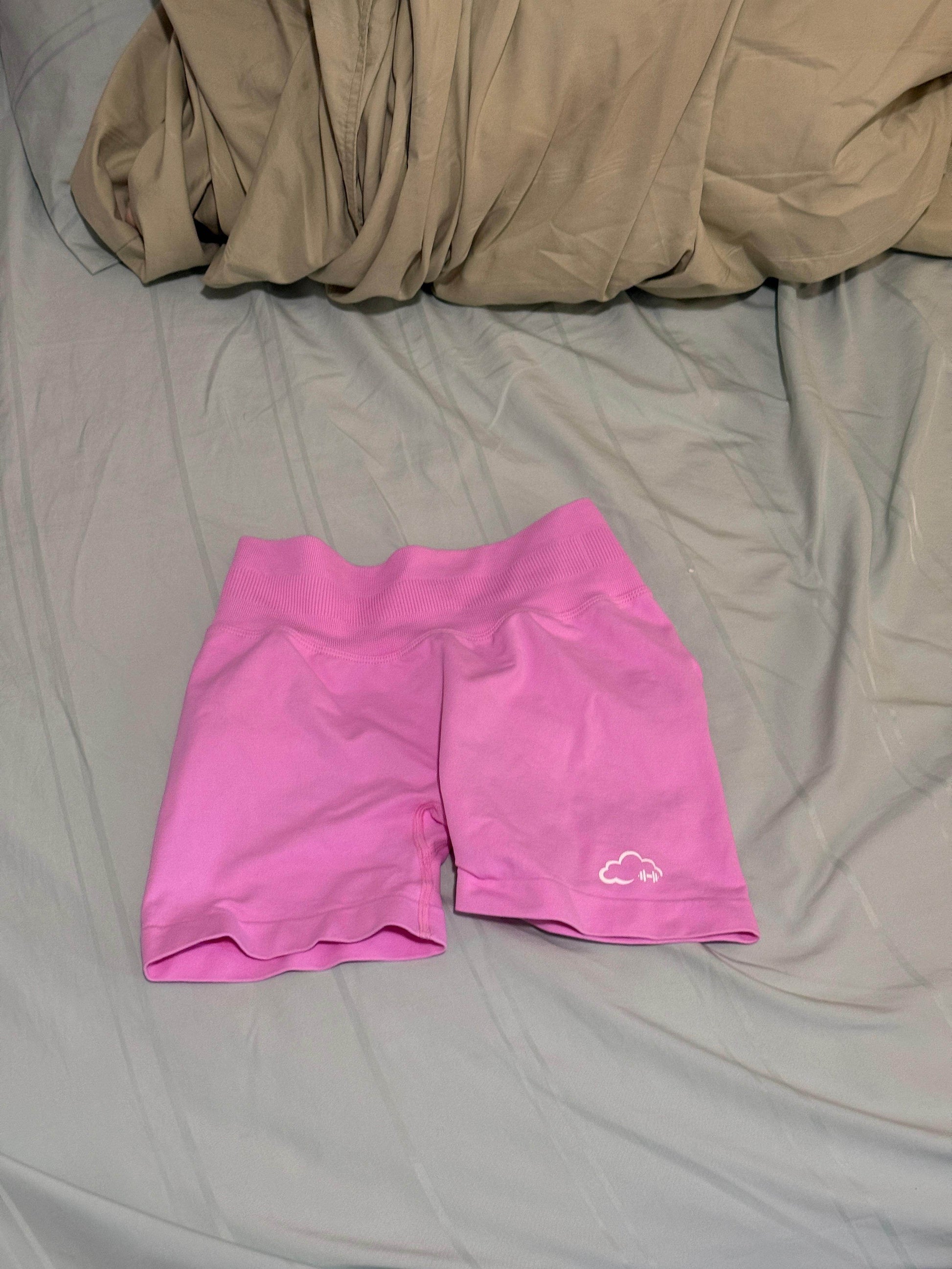 Cloud Activewear - Seamless Shorts Blue Pink - Mubimart