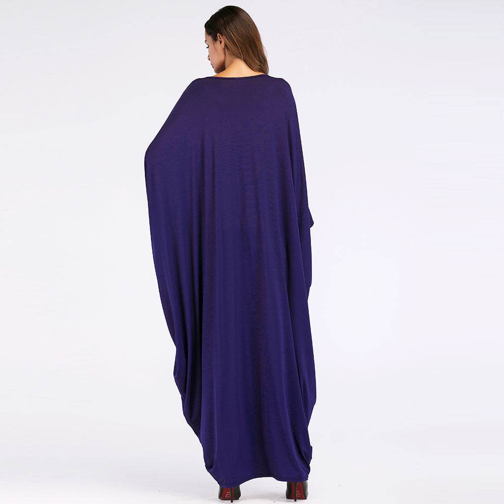 Dubai Batwing Sleeve Robe Plus Size Women's Clothing - Mubimart