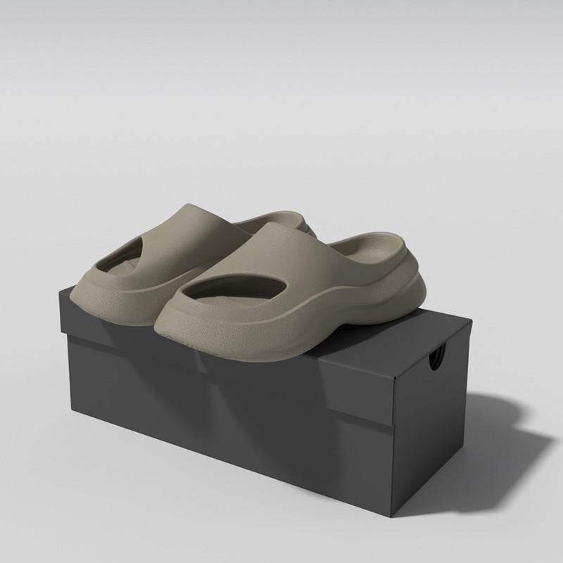Garden Clogs Shoes Thick Heel Slippers Fashion Slip-on Indoor And Outdoor Slippers Women Men - Mubimart