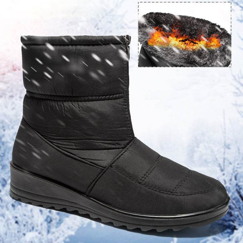 Winter Snow Boots For Women Warm Plush Platform Boots Shoes - Mubimart