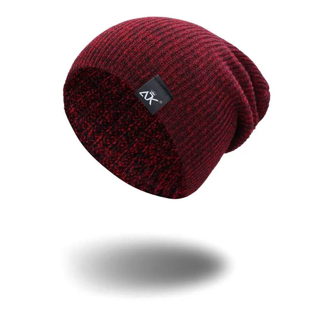 Unisex Fashionable Knitted Beanie, Winter Wool Elastic Hat For Outdoor Cycling, Camping, Travel Winter Beanie Hat Acrylic Knit Hats For Men Women - Mubimart