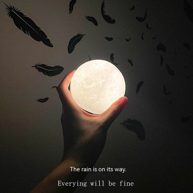 Moon Rechargeable Small Night Lamp - Mubimart