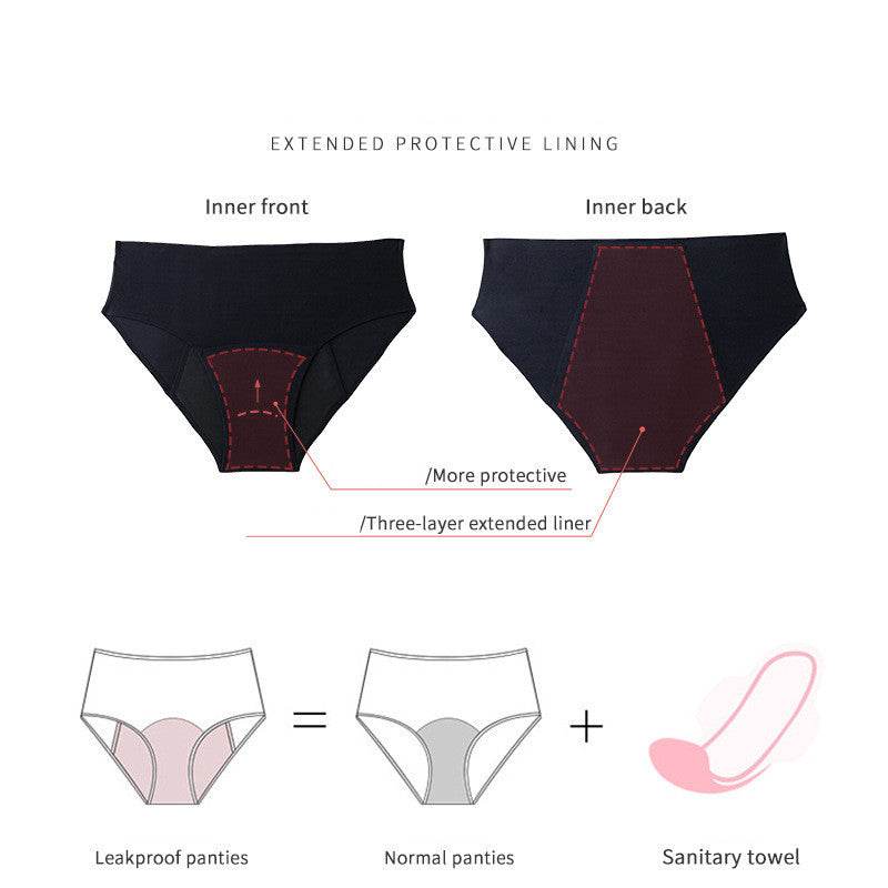 9099 Four Layers Of Comfortable And Leak-proof Physiological Women's Underwear - Mubimart
