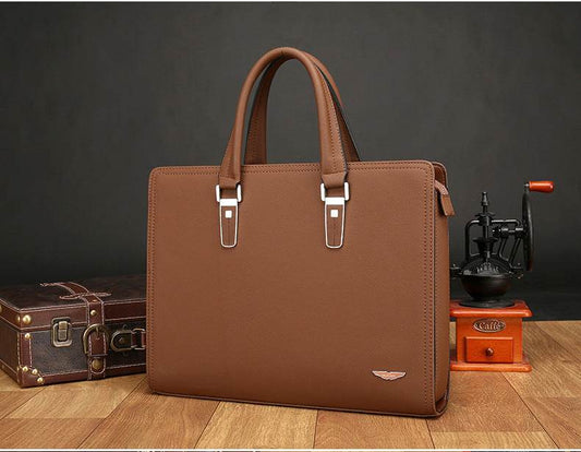 Men's Handbag Business Briefcase Shoulder Messenger Official Briefcase - Mubimart