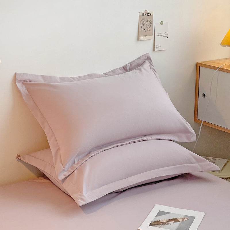 Fashion Simple Washed Cotton Pillowcases Pair Set - Mubimart