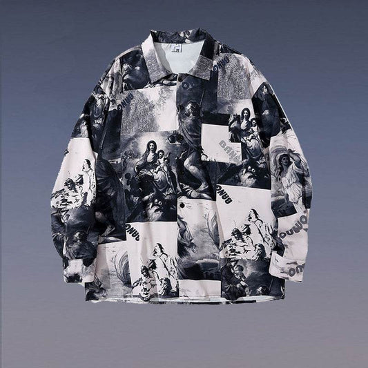 Long-sleeved Shirt Couple Autumn And Winter Shirt Jacket - Mubimart