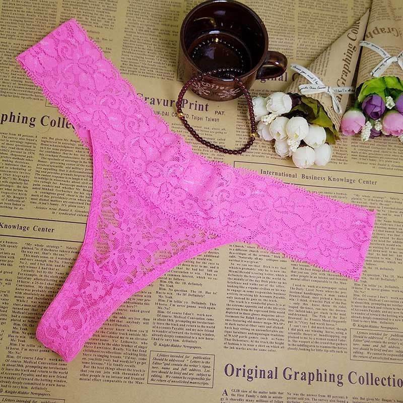Women's Lace Thong - Mubimart