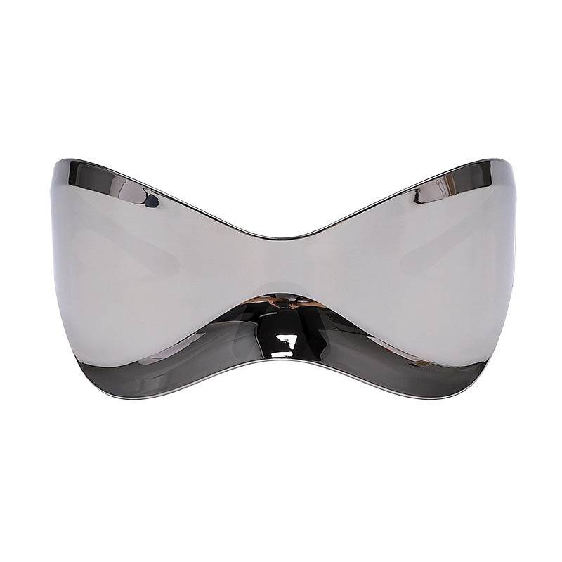 Mens Fashion Personality Mask Type Sunglasses - Mubimart