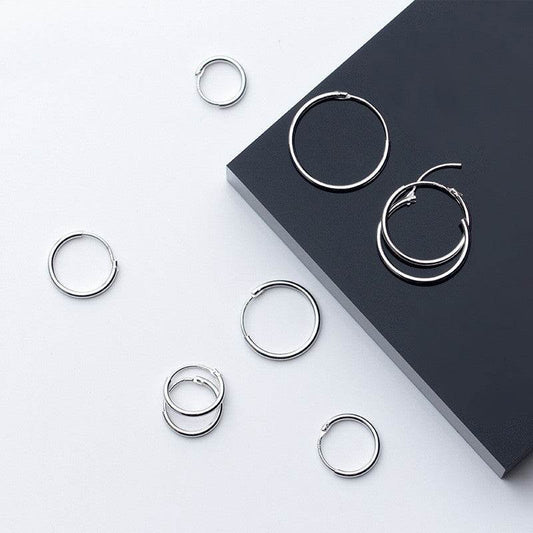 Simple Round Earrings For Men And Women - Mubimart