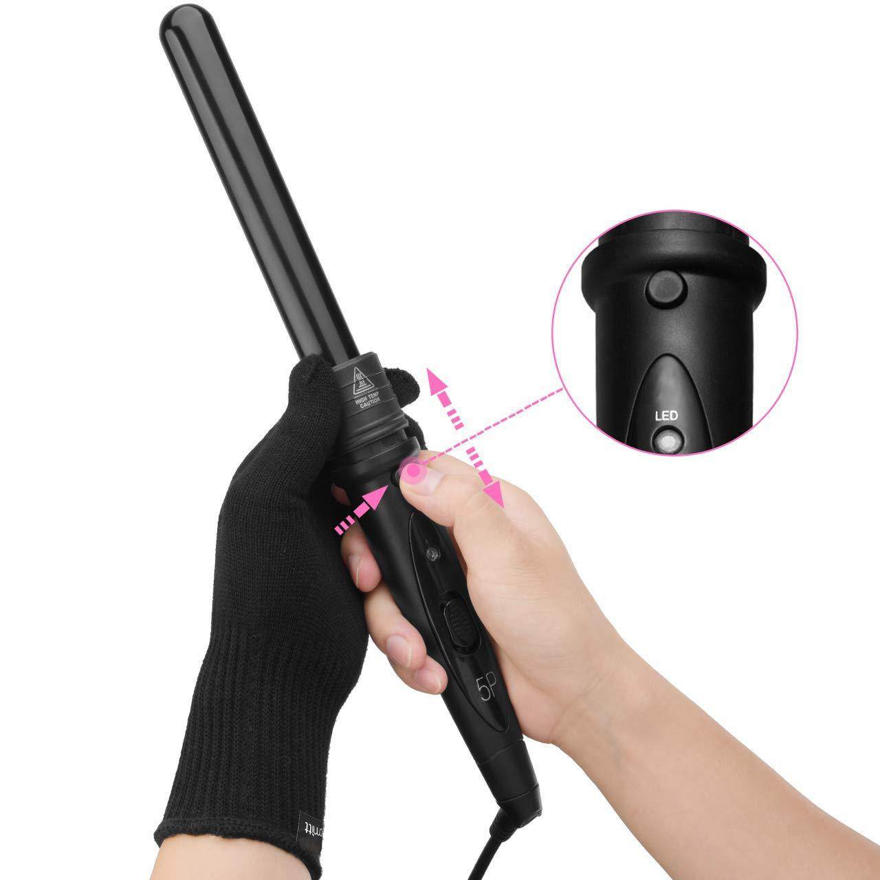 5p Ceramic Hair Curler Hair Care Straight Hair Pull Straight Clip Electric Hair Hair Curler - Mubimart