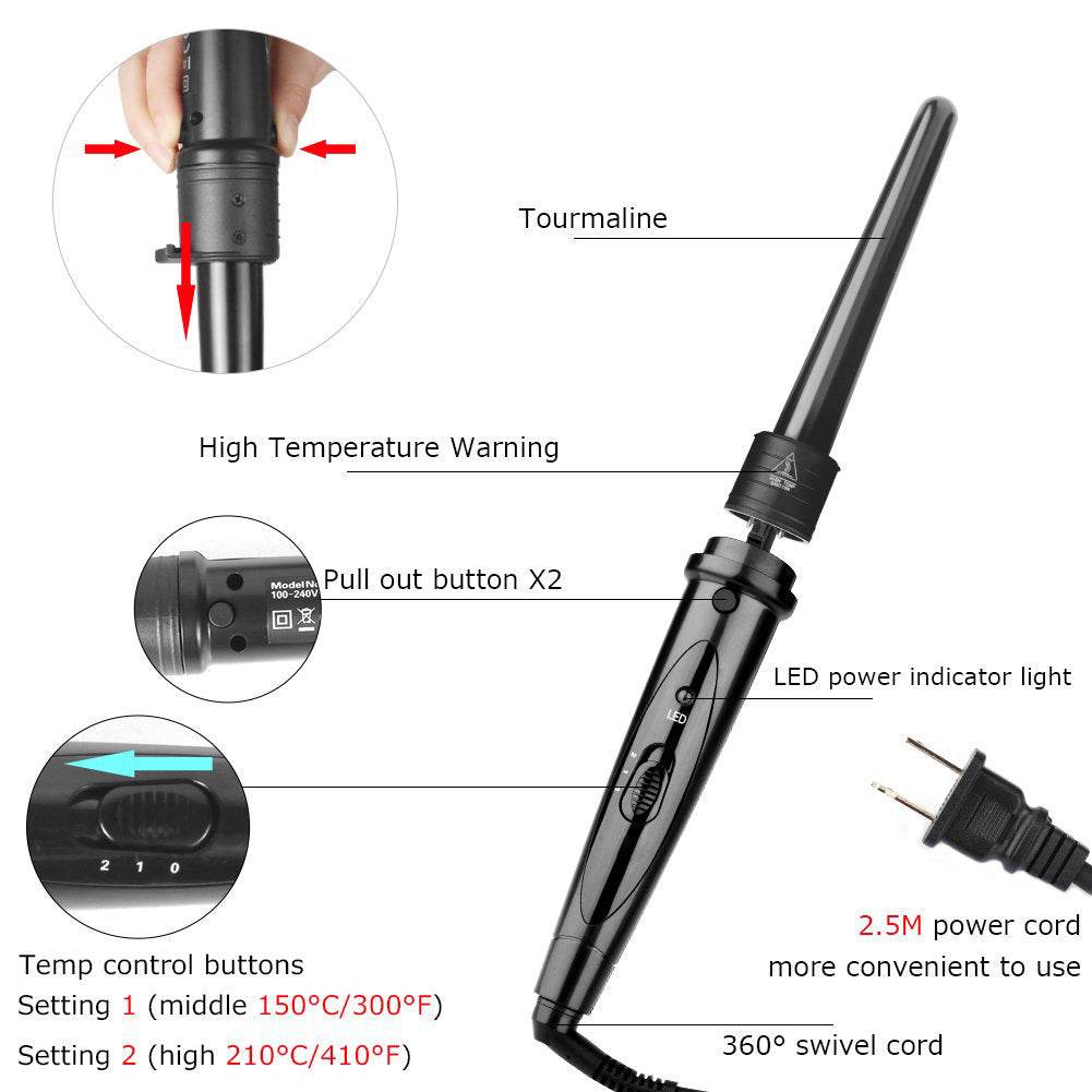 5p Ceramic Hair Curler Hair Care Straight Hair Pull Straight Clip Electric Hair Hair Curler - Mubimart
