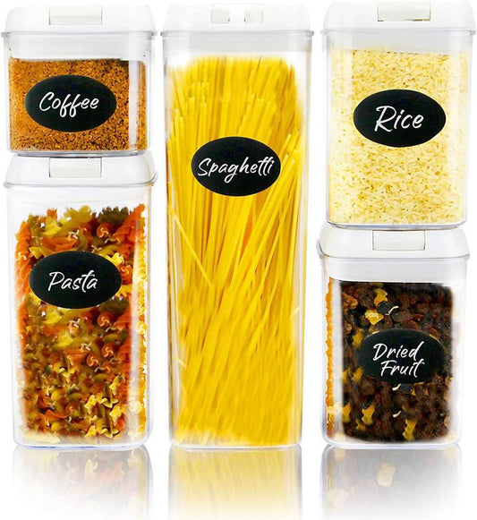 5pcs Set Easy Lock Food Storage - Mubimart