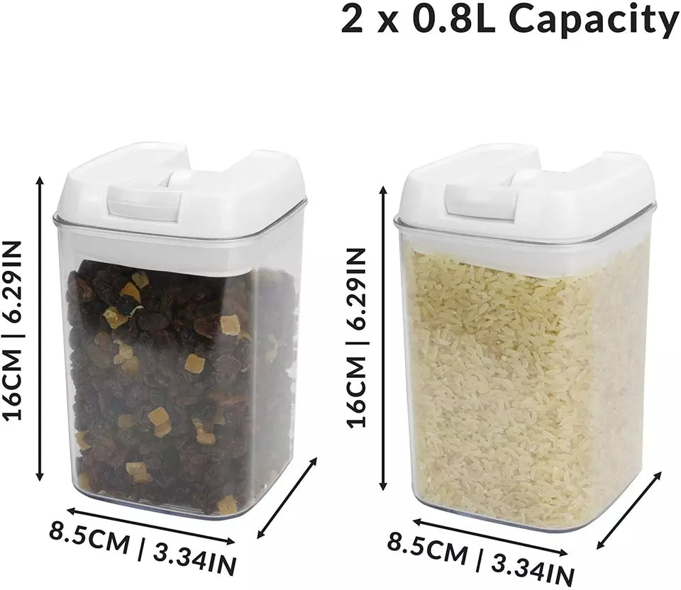 5pcs Set Easy Lock Food Storage - Mubimart -  