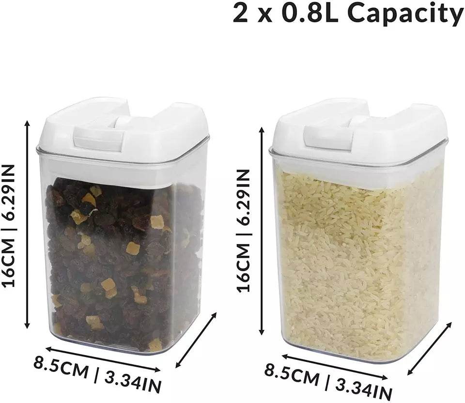 5pcs Set Easy Lock Food Storage - Mubimart