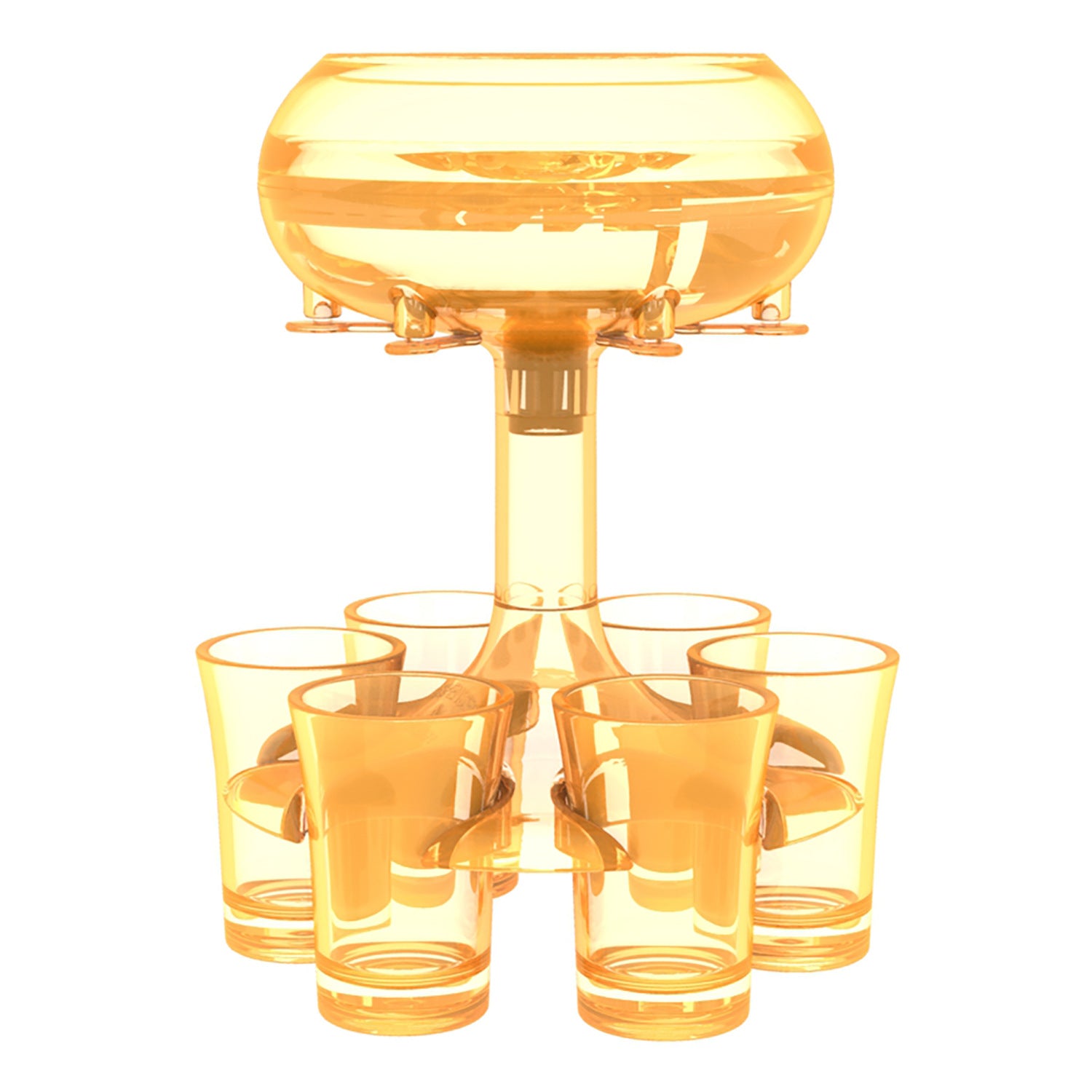 6-Shot Glass Dispenser Holder Wine Whisky Beer Dispenser Rack Bar Accessory Drinking Party Games Glass Dispenser - Mubimart -  