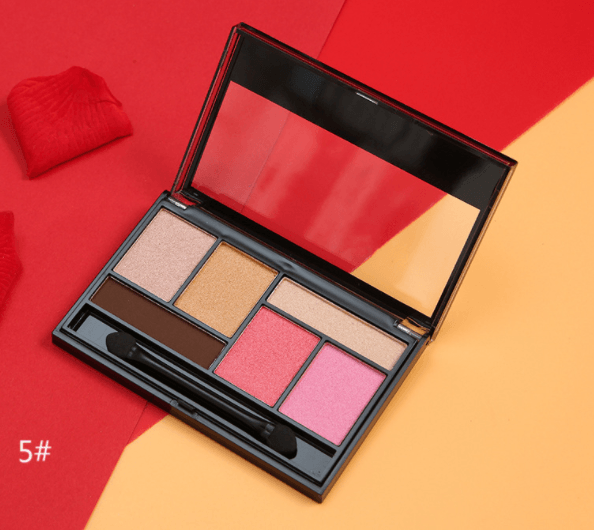 6-color eyeshadow palette - Mubimart