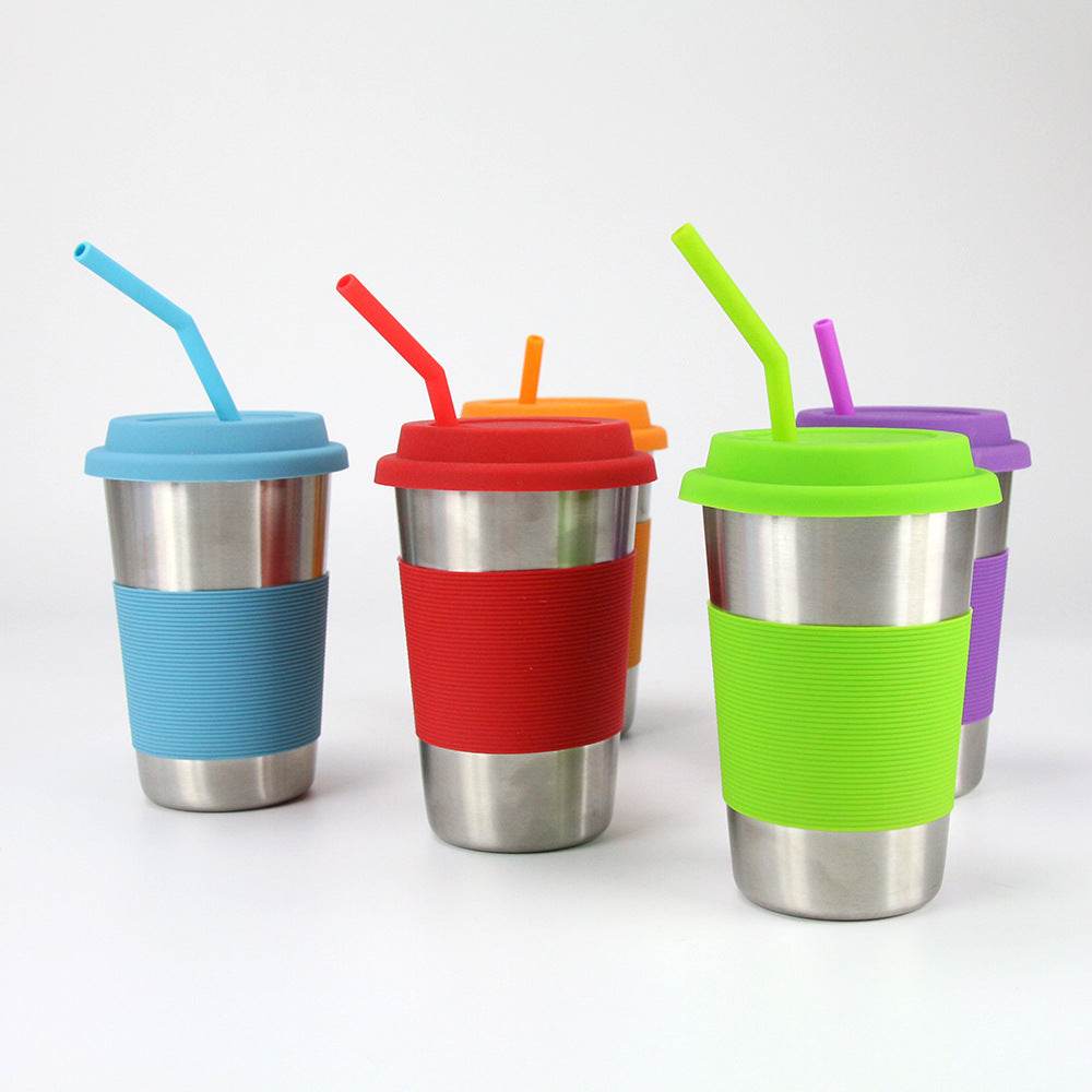 6-piece Super Soft Food Grade Silicone Straws Set - Mubimart