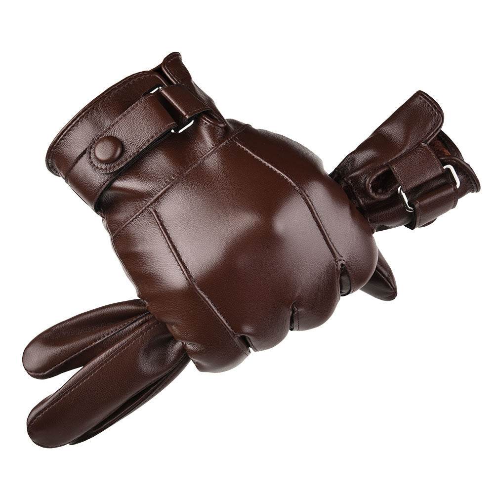Korean wash leather gloves - Mubimart