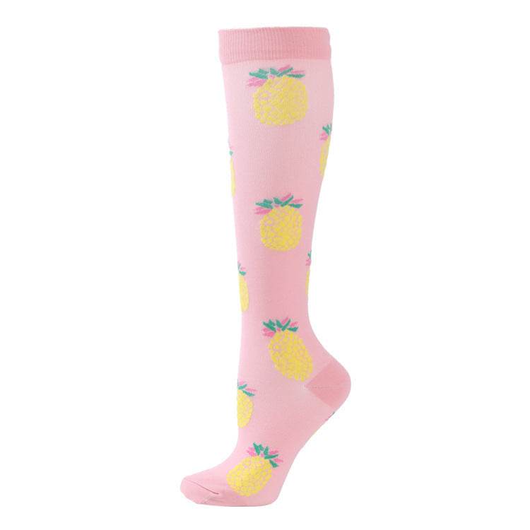 Sports Compression Socks Pattern Stretch Stockings - Mubimart