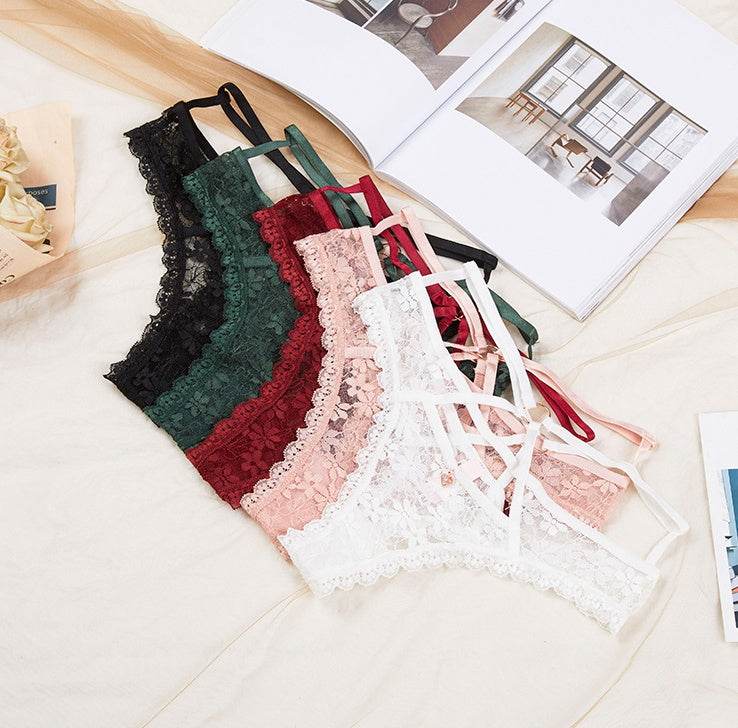 Lace cutout thong - Mubimart